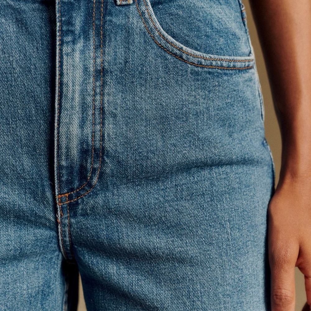Sezane LE CROP Jeans Size 36/4 EUC - Picture 2 of 7